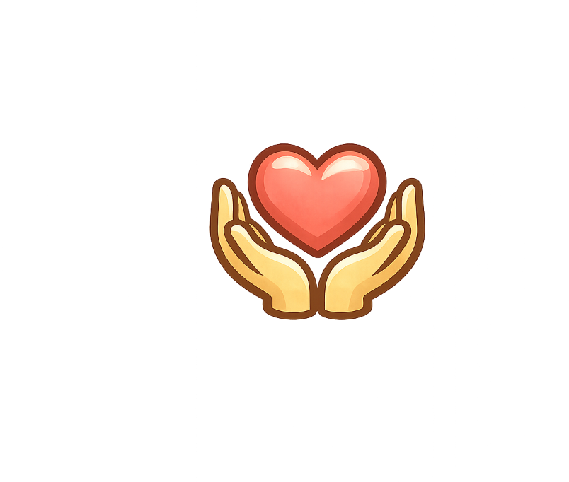 Hands holding a heart